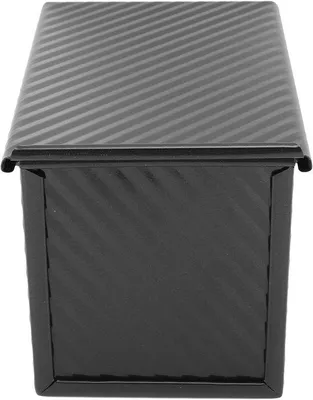Produktbild von Brotform - Brotform Brot - Gleichmäßige Wärmeverteilung - 22x12x12 cm - Schwarz mit Deckel