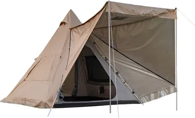 Produktbild von Pyramidenfoermiges Campingzelt fuer den Aussenbereich, vollautomatisches Tipi-Zelt, wasserdichtes Rucksackzelt aus Oxford-Stoff