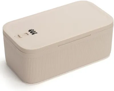 Produktbild von Abschließbare Aufbewahrungsbox mit Zahlenschloss (23,5 x 12,7 x 9,1 cm), sicherer Medizinsafe, Handysafe und Kühlschranksafe, Snackbox für Zuhause/Büro/Reisen/Schule