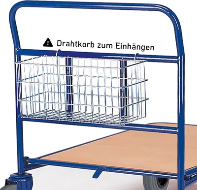 Produktbild von Rollcart Drahtkorb zum Einhängen als Zubehör