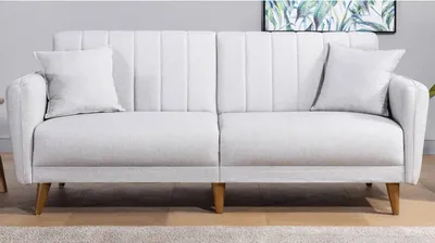 Produktbild von Hanah Home, Aqua- UNQ1312, Sahne, Schlafsofas, Rahmen: Hornbeam Holz / Metall