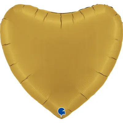 Produktbild von ABC36 Uni Herz 91 cm ø | Gold Satin