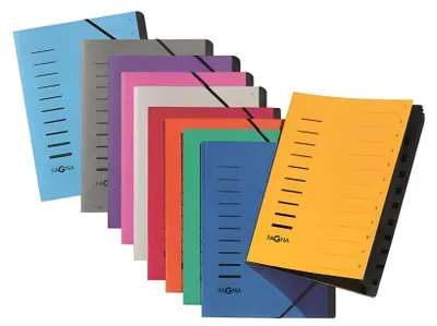 Produktbild von PAGNA Ordnungsmappe "Sorting File" 12 Fächer 1-12 DIN A4 aus Karton weiß