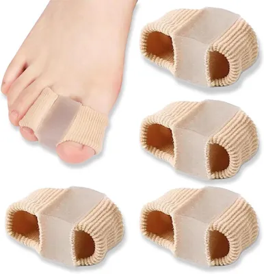 Produktbild von Silikon-Zehentrenner mit 2 Schlaufen, 4 Stück – Hallux-Valgus-Korrektur – Für Damen und Herren – Schmerzlinderung