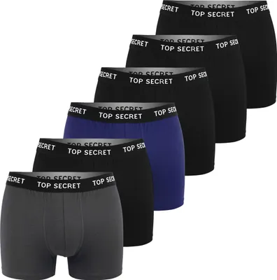 Obrázok produktu pre Top Secret Pánske bavlnené boxerky 6Pak veľkosť Xl