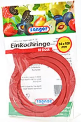 Produktbild von Sänger 902-0 Gummiringe, 94 x 108 mm, rot (10er Pack)