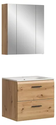 Produktbild von Bad Set Ice 3 | 2-teilig | Artisan Oak | inkl. Waschbecken