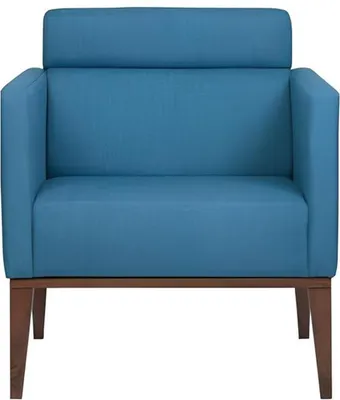 Produktbild von Blauer Relaxsessel Wohnzimmer 1-Sitzer Polster Couch Luxus Clubsessel