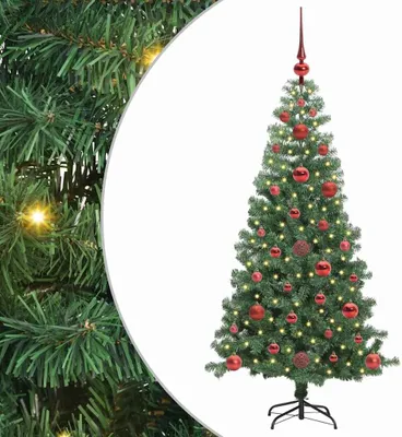 Obrázok produktu pre Vianočný stromček s 150 LED-i so stojanom Zelená 120 cm PVC