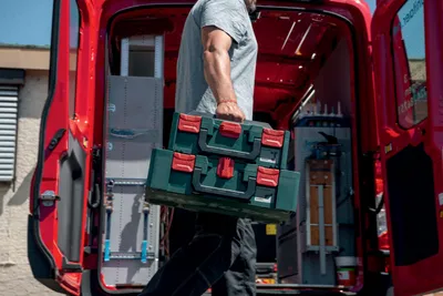 Obrázek produktu pro Metabo 626888000, Tvrdá bedna na nářadí, ABS (akrylonitril-butadien-styren), Zelená, Červená, 31 l, 125 kg, 396 mm