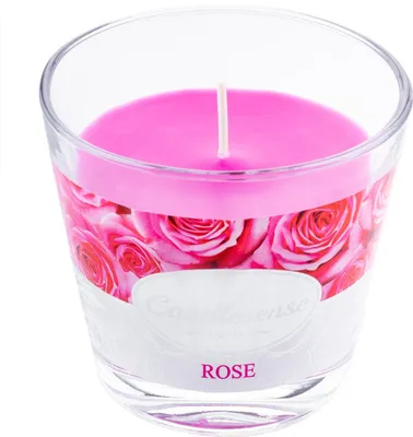 Produktbild von Dekorative Duftkerze im Glas Rose