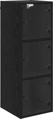 Obrázok produktu pre vidaXL Nástenná skrinka čierny dub 35 x 37 x 102 cm materiál na báze dreva