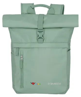 Produktbild von travelite Freizeitrucksack Rucksack mit Laptopfach Basic Aida Rollup Backpack 35L Light Green hellgrün