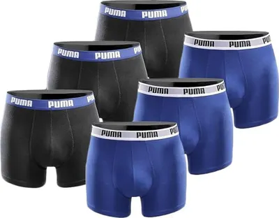 Produktbild von Puma Herren Boxershorts 6er-Pack - 100003753, Farbe:Black Combo, Textil:M