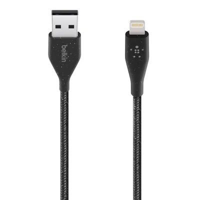 Image de Belkin Câble DuraTek Plus Lightning/USB-A, 3m, noir