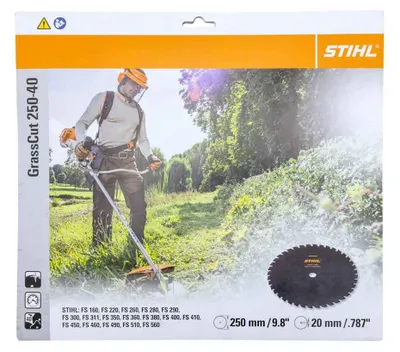 Obrázok produktu pre Stihl 40007133806 Nôž na kosenie trávy 250-40 (40007133806)