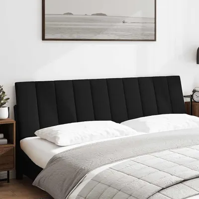 Produktbild von vidaXL Kopfteil-Kissen "Hanko" Schwarz 180 cm Stoff