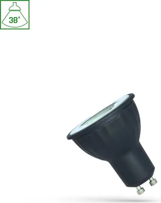 Produktbild von Spectrum LED GU10 4W = 40W 38° Reflektor 360lm schwarz 230V Neutralweiß 4000K