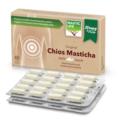 Obrázok produktu pre Chioská masticha Masticlife - 350mg 40 kap. Masticlife Strong-Pure
