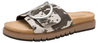 Immagine prodotto di Tamaris, sandali bassi da donna, modello ampio, con chiusura a velcro e fibbia, colore bianco