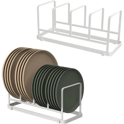 Productafbeelding van Afwasrek voor keukenkastje, wit, groot, 2 stuks