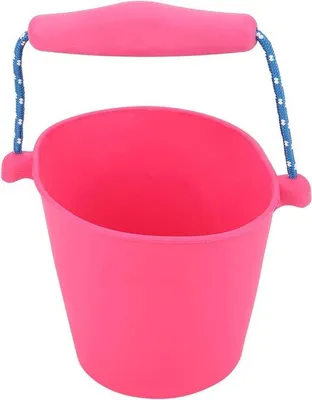 Obrázek produktu pro Skládací silikonové kbelíčky do vany 1,5 l, růžové, pro děti