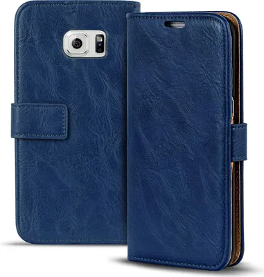 Obrázok produktu pre Retro puzdro pre Samsung Galaxy S6 Edge peňaženkové puzdro na mobilný telefón vintage slim cover