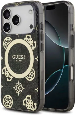 Zdjęcie produktu dla Etui GUESS na telefon iPhone 17 Air – kompatybilne z MagSafe – czarne