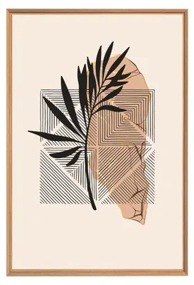 Image de Tableau mural encadré nature décorative 65x97 cm, Tableau mural moderne pour décoration intérieure