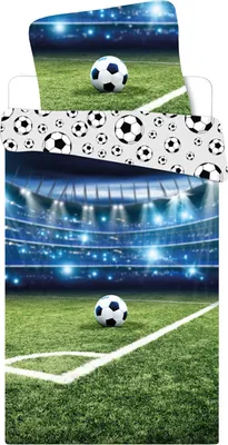 Produktbild von Fußball Bettbezug Fußballstadion - Einzel - 140 x 200 cm