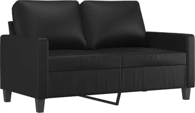 Produktbild von vidaXL 2-Sitzer-Sofa Schwarz 120 cm Kunstleder