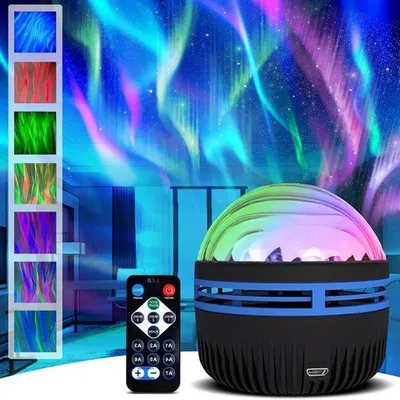 Productafbeelding van Noordelijk Licht 2-in-1 projector met afstandsbediening voor zeegolven en poollicht