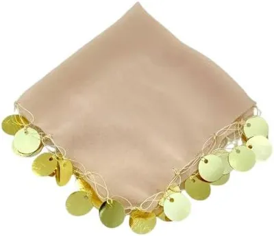 Produktbild von 10x Beige Luxus Halay Mendili groß 30x30 cm Tanztücher Dügün Hochzeit Verlobung Kina Mendil