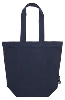 Produktbild von Neutral O90053 | Panama Bag With Zipper Einkaufstasche - Farbe: Navy - Größe: 38 x 42 cm