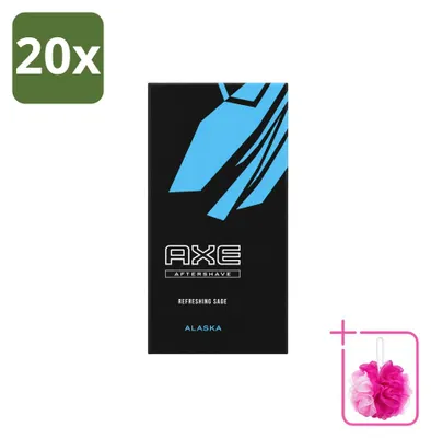 Productafbeelding van 20 x Axe Aftershave Alaska - 100 ml - Voordeelverpakking - 20 stuks