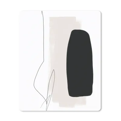Produktbild von MuchoWow® Mauspad Mousepad Malerei - Linienkunst - Abstrakt 30x40 cm - Mousepads - Maus Mat - Pad - Mausunterlage - Mausmatten