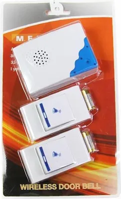 Obrázek produktu pro Bezdrátový zvonek 32 melodií, 1x přijímač , 2x ovladač, 150m.
