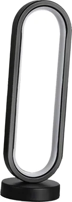Obrázok produktu pre Moderná stolová lampa 3W USB Oválna stmievateľná starostlivosť o oči LED Nočné svetlo Stolová lampa do spálne Kancelária Čierna 3 farby Stmievateľné
