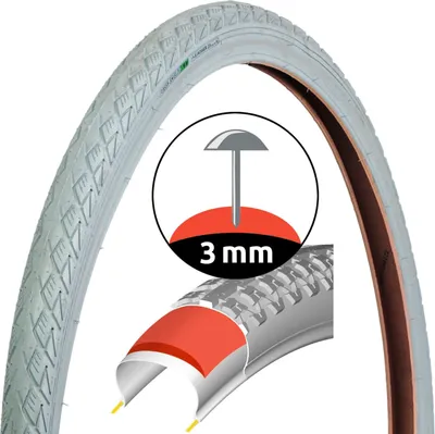 Image de Pneu vélo Gris Retro Style 28" 50-622 Anti-crevaison