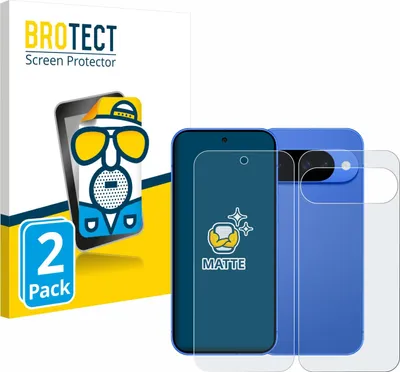Produktbild von 2x BROTECT Schutzfolie für Google Pixel 10 (Display+Rückseite) Displayschutz Displayschutzfolie Folie Matt Entspiegelungsfolie