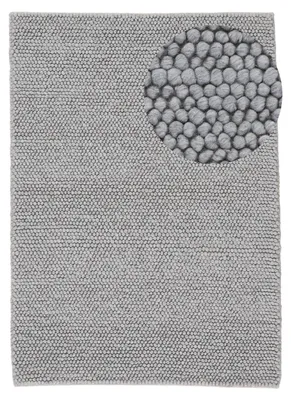 Image de carpetfine Tapis de Laine Calo gris clair rectangle 160x230 cm| Tappeto Moderno per soggiorno, camera da letto e camera dei bambini