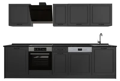 Imagen del producto de Mueble de cocina Vicco R-Line Antracita casa de campo/Antracita 280 cm encimera Antracita, Model 67898