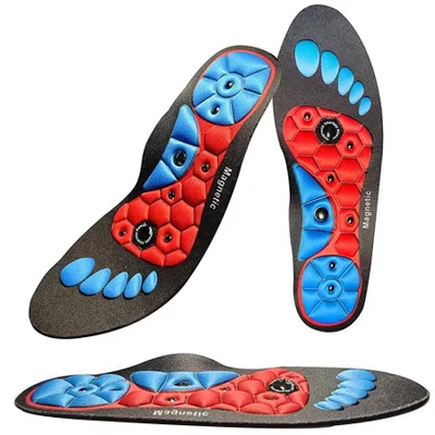 Produktbild von Schuheinlagen Komfort Verbesserter,Ersatz Schockabsorbierend für Freizeitschuhe Arbeit,Einlegesohlen 1-Paar Magnetische Fingerpress Innensohle, M