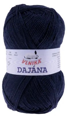 50g Strickgarn DAJANA Uni, Dunkelschieferblau