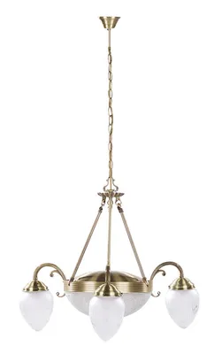 Produktbild von Rabalux 8633 Kronleuchter 5 Spots Annabella, E27-E14, bronze-silber-weiß, rund, Klassisch, ø700mm