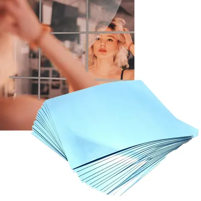 Produktbild von Wandspiegel Dekorative Fliesen 15 x 15 cm 16 Stück Spiegel Folie Selbstklebende