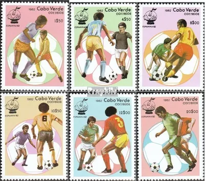 Produktbild von Briefmarken Kap Verde 1982 Mi 458-463 (kompl.Ausg.) postfrisch Fußballweltmeisterschaft