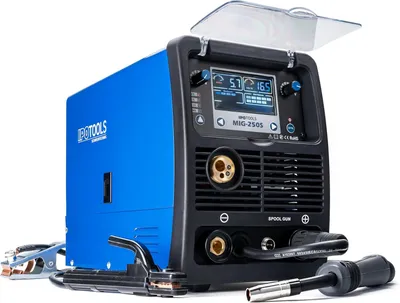 Productafbeelding van Lasapparaat - 5-in-1 MIG MAG Synergisch Beschermgas en Vuldraad - Digitaal Display 230V