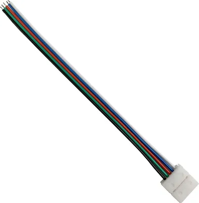 Obrázok produktu pre Napájací konektor pre 10 mm RGBW LED pásky, 5-pinový, jednostranný, 12–24 V DC, 3 A  320254 Polux