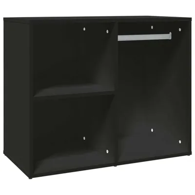 Produktbild von Regal für Schminktisch Schwarz 80x40x65 cm Holzwerkstoff